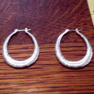 silver tone earrings